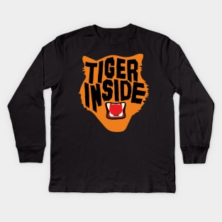 TIGER INSIDE - SUPERM Kids Long Sleeve T-Shirt